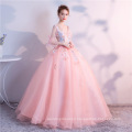 HQ040 Adults Quinceanera Dresses Half Sleeves Ball gown Prom Dress Red Carpet Celebrity Dress